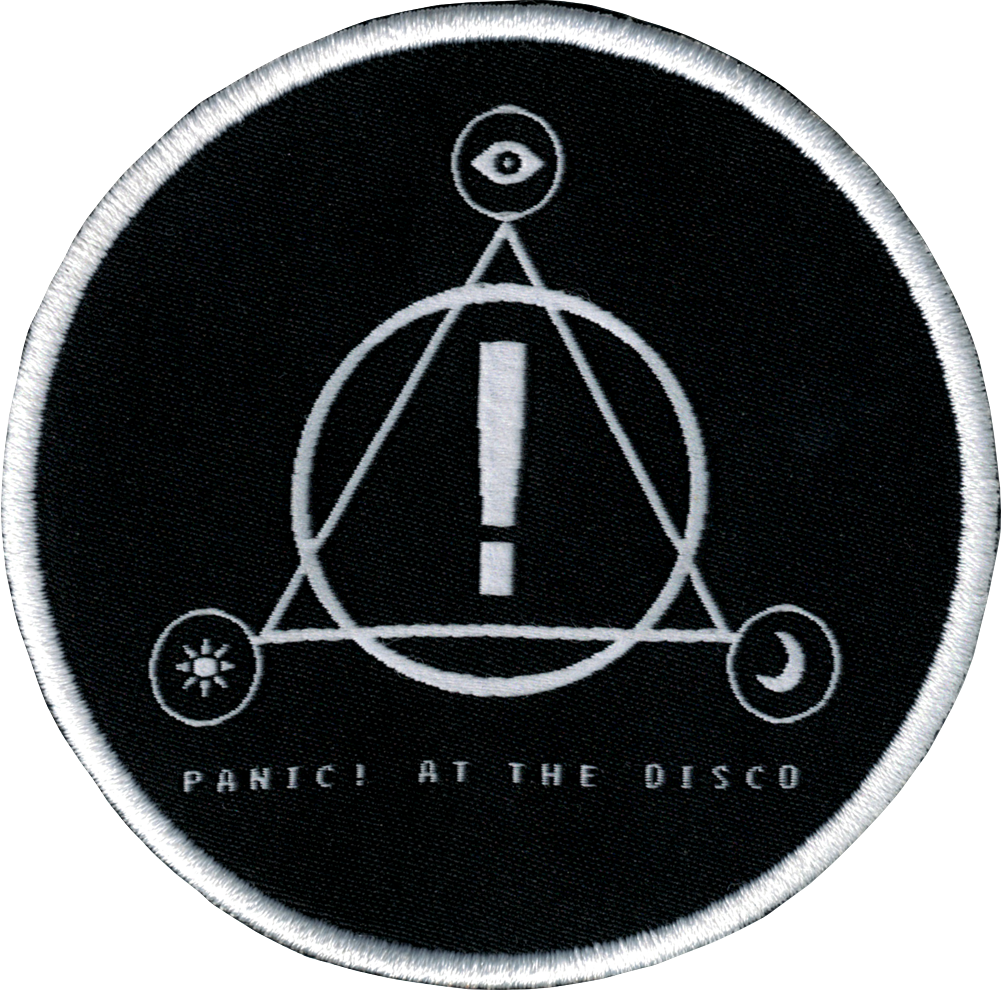 Patch - Panic! At The Disco - White Symbols Logo