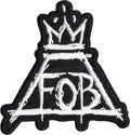 Patch - Fall Out Boy - Crown Logo - 3.63" - Rock Music Band