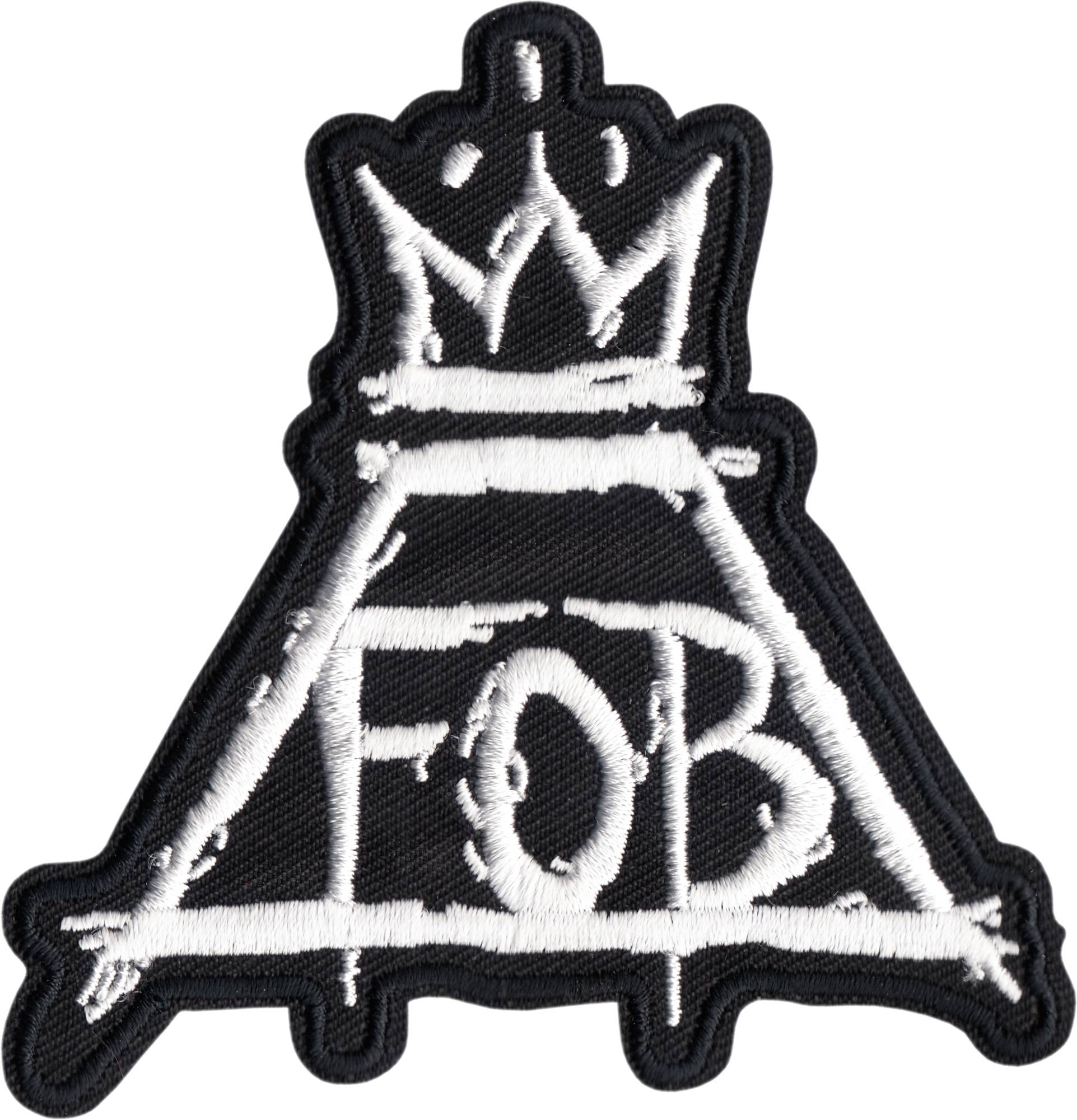 Patch - Fall Out Boy - Crown Logo - 3.63" - Rock Music Band