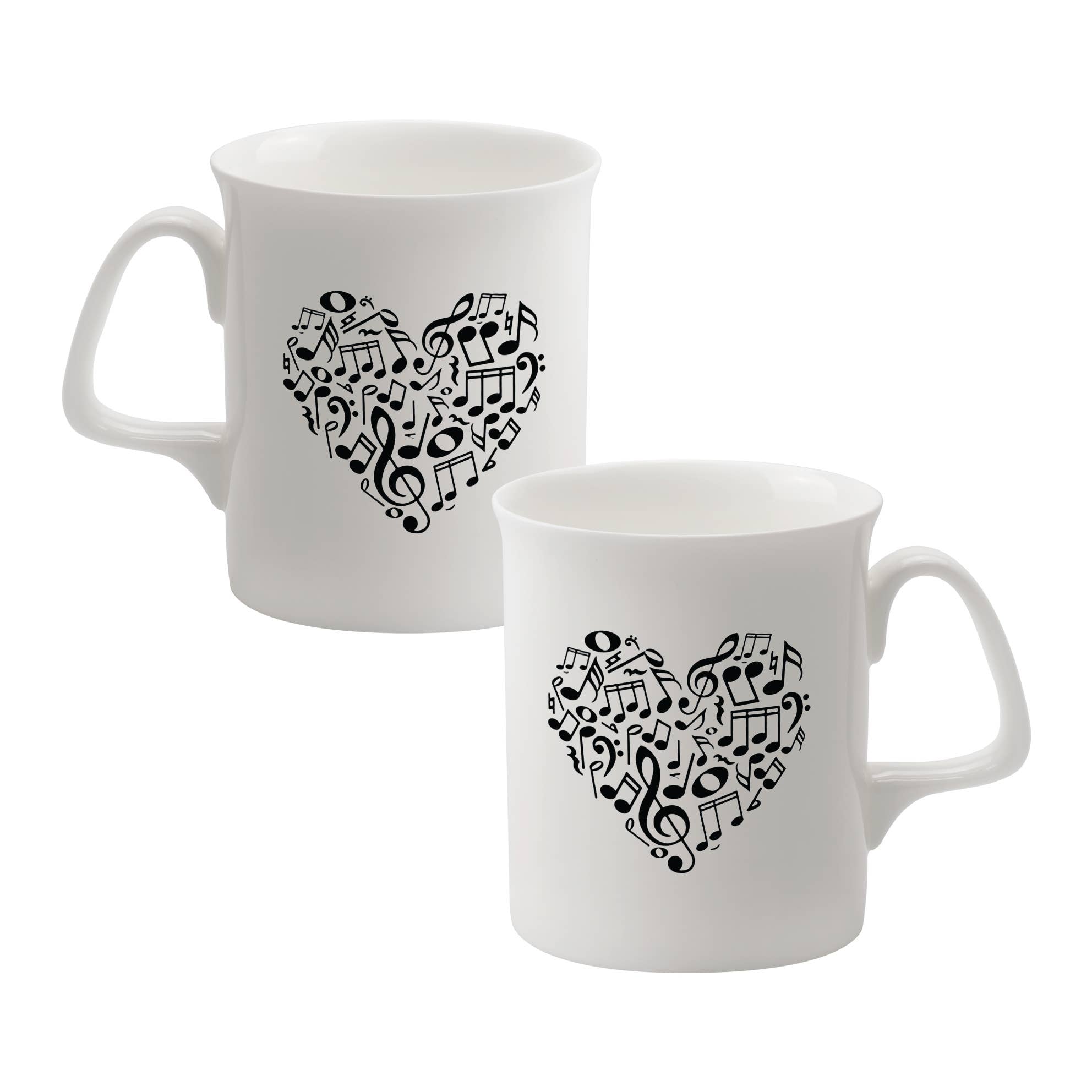 Bone China Mug Heart of Notes