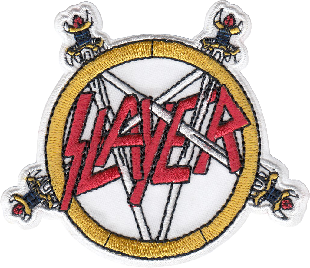 Patch - Slayer - Pentagram Logo - Heavy Metal Music Band