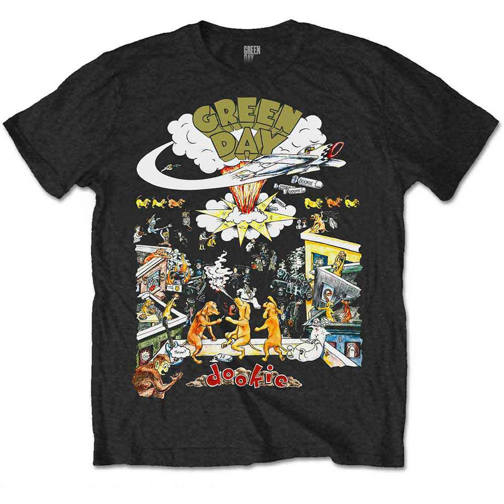 Green Day Dookie Unisex T-Shirt: 1994 Tour (Black)
